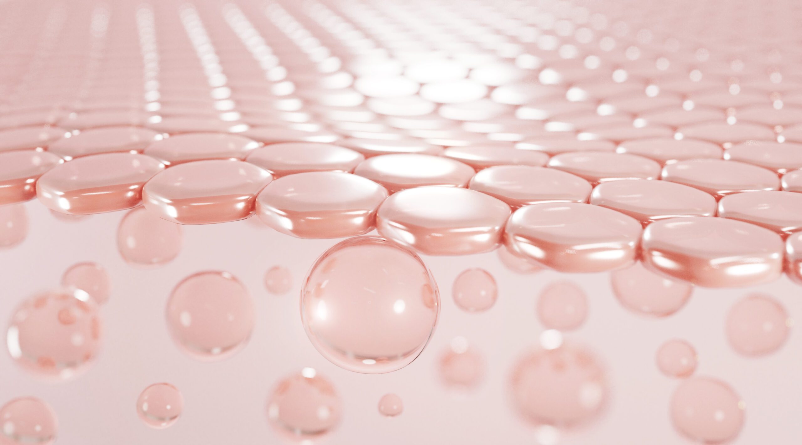 展示肌膚深層膠原蛋白網格緊緻結構感的示意圖