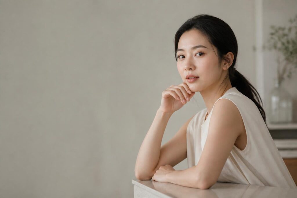 孫淑媚 45 歲美貌話題延伸配圖，生活感女性首圖，呈現自然輪廓與膚質管理氛圍